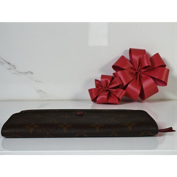 Louis Vuitton Emilie Monogram Canvas Fuchsia Leather Wallet - Picture 8 of 15